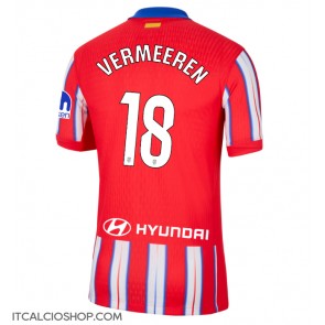 Atletico Madrid Arthur Vermeeren #18 Prima Maglia 2024-25 Manica Corta